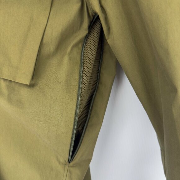 KENZO Button Down Cargo Maxi Pocket Oversized Fit Cotton Green Logo OverShirt  M - Picture 8 of 16